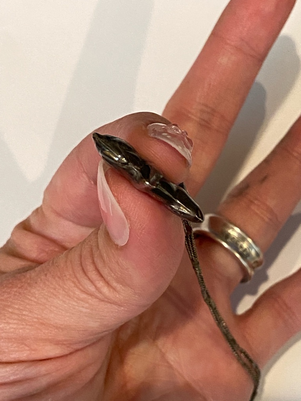 Victorian Sterling Rabbit Pendant Necklace - Picture 14 of 14